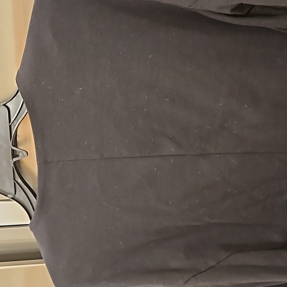 💕VERONICA M💕 Open Front 3/4 Ruffle Bell Sleeve Jacket ~ Black Medium - Picture 4 of 6